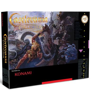 **Castlevania Anniversary Collection**
**Developed by: KONAMI**
**Limited Run**
**Collection Includes:**
- Castlevania
- Castlevania II: Simon's Quest
- Castlevania III: Dracula's Curse
- Castlevania IV: The Adventure
- Castlevania V: Rondo of Blood
- Castlevania VI: Sotn: The Bloodstained Symphony
- Castlevania: Circle of the Moon
- Castlevania: Aria of Sorrow
- Castlevania: Dawn of Sorrow
- Castlevania: Harmony of Despair
- Castlevania: Bloodlines
- Kid Dracula - T (Teen 13+)