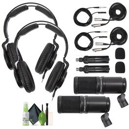 Zoom - ZDM-1 Podcast Mic with 2 Headphones and More Bundle