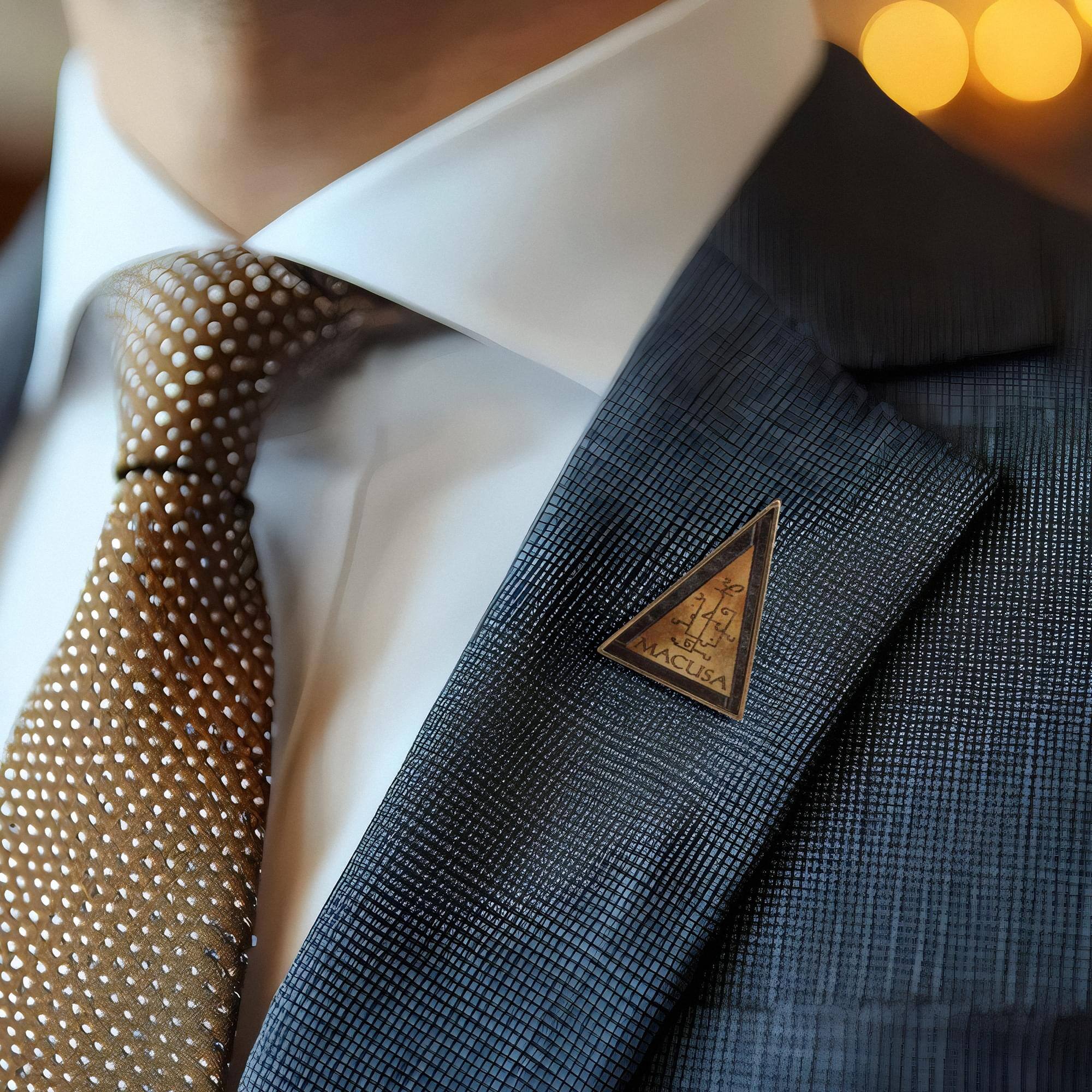 Alt View 10. Bioworld - Fantastic Beasts And Where To Find Them M.A.C.U.S.A. Lapel Pin - Brown.