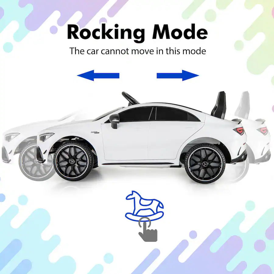 Costway 12V Kids Ride on Car w/Remote Rocking Function Transport Wheels ...