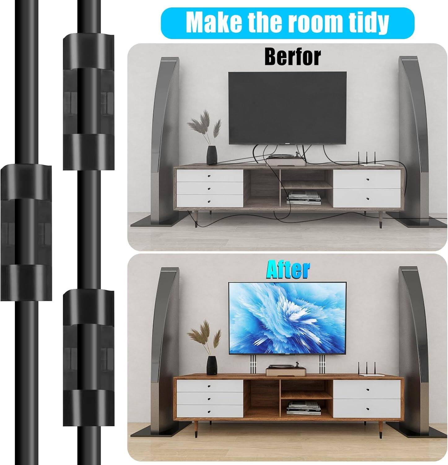Make the room tidy

Before

After