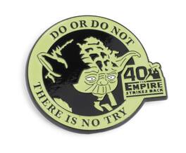 SalesOne LLC - Star Wars The Empire Strikes Back 40th Anniversary Yoda Enamel Collector Pin - Black