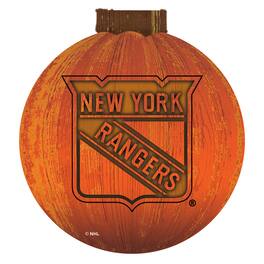 Fan Creations - New York Rangers 12'' Pumpkin Sign - Orange