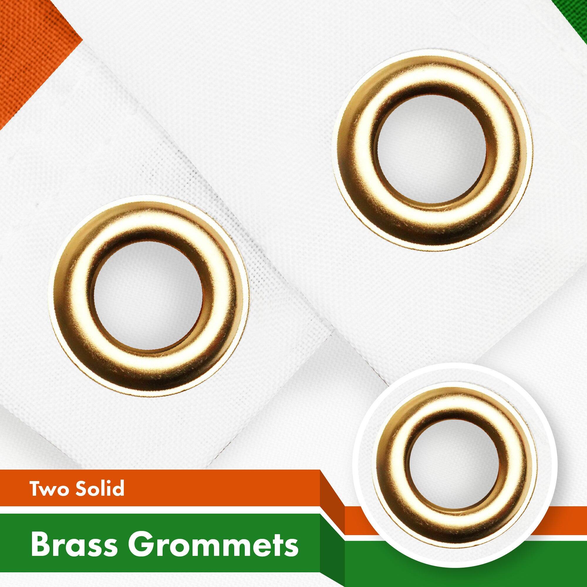 Two Solid Brass Grommets