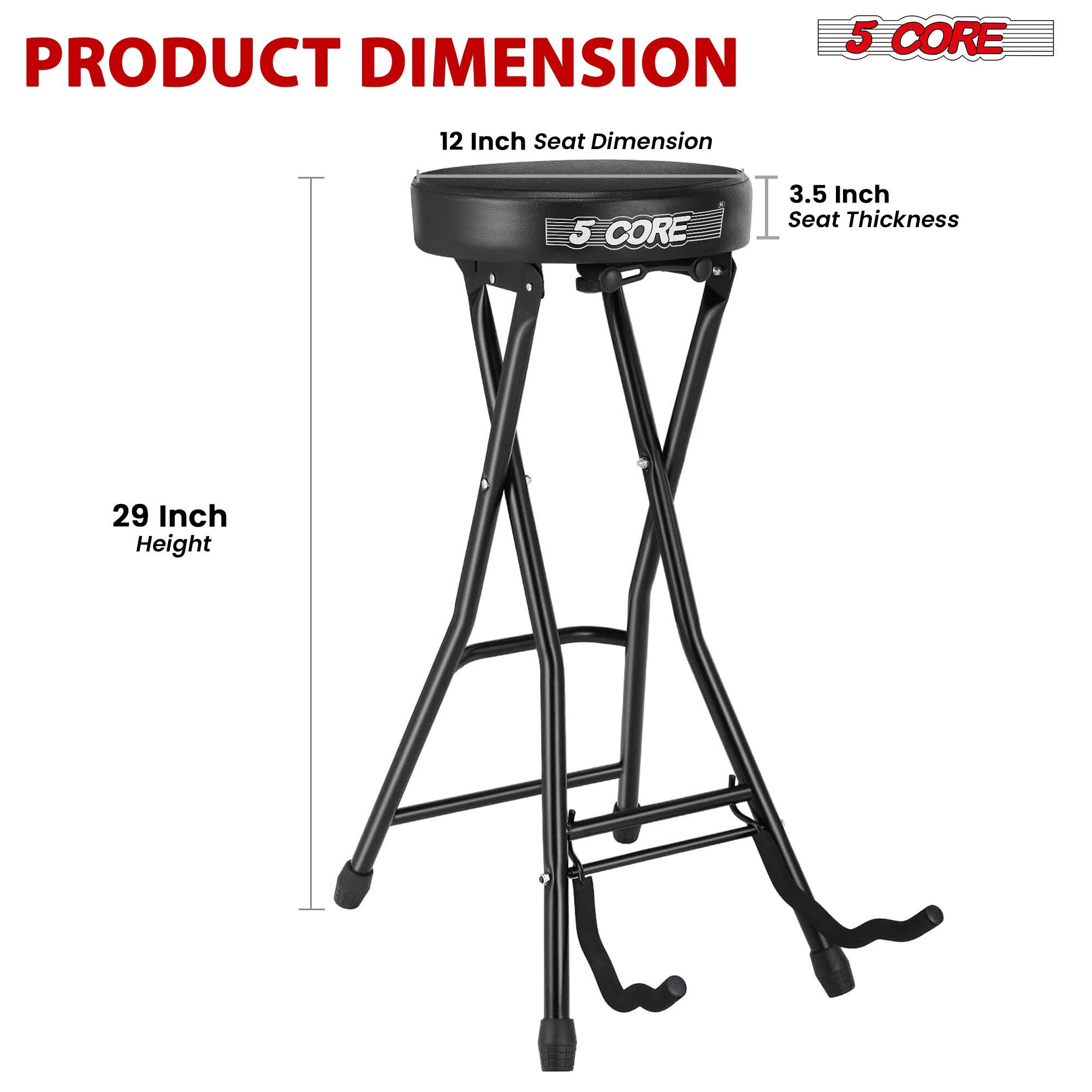 PRODUCT DIMENSION

12 Inch Seat Dimension

3.5 Inch Seat Thickness

29 Inch Height

5 CORE
