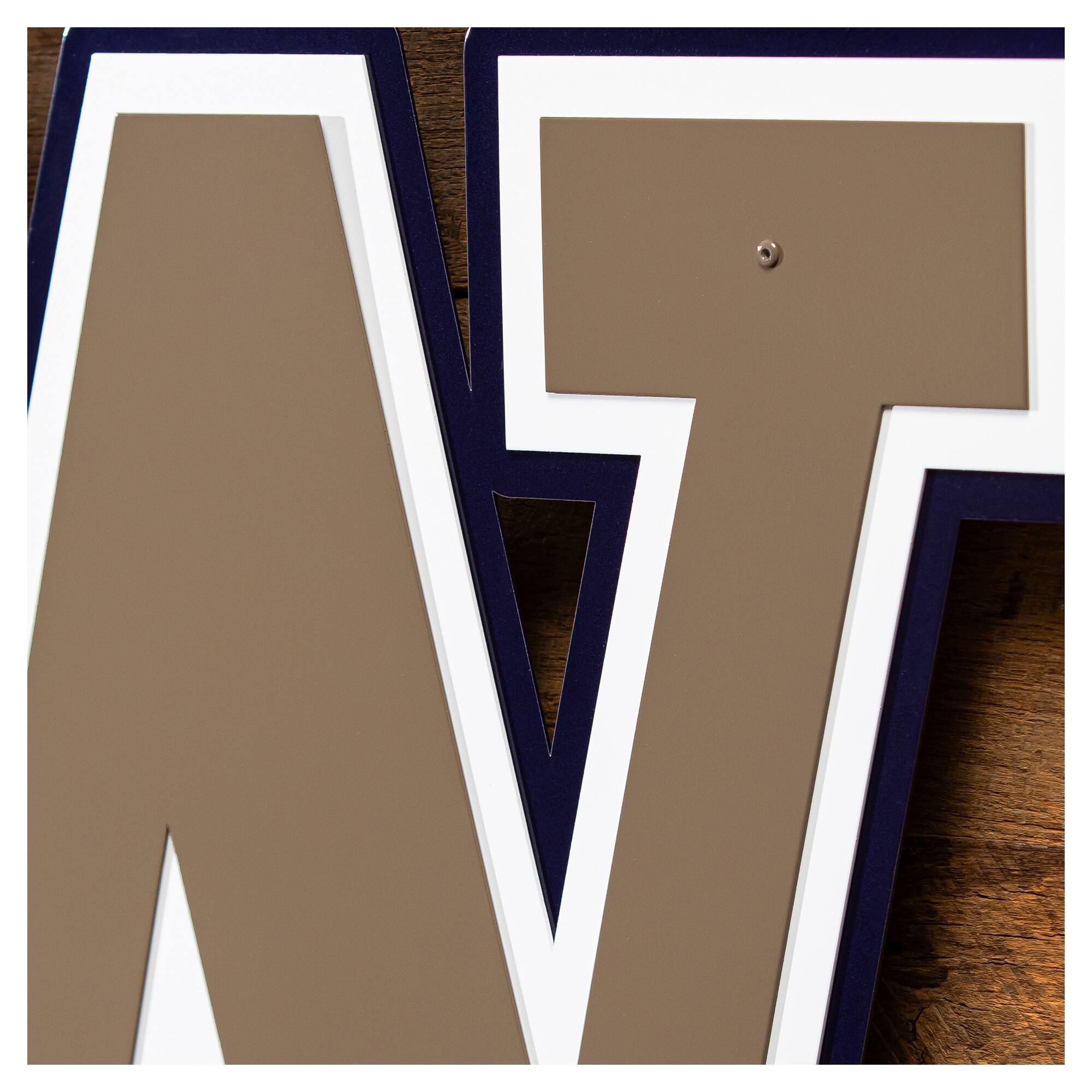 Alt View 2. Evergreen Enterprises - Washington Huskies 23" Layered Metal Wall Art Sign - Multicolor.