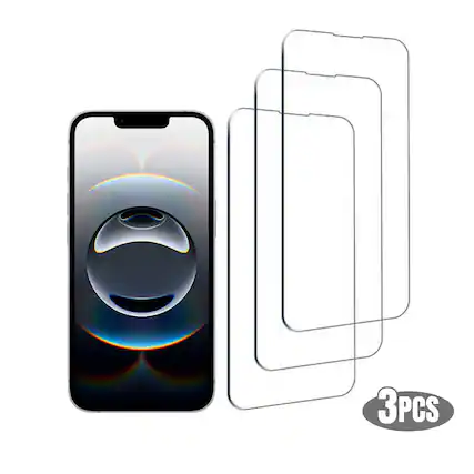 Front. Qixxronics - 3pack Qixxronics Glass Screen Protector for iPhone 16e Tempered Glass HD Clear Glass Film Protector for iPhone 16e - Clear.