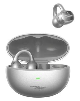 Baseus - Open-Ear Clip-On Wireless Earbuds with Sound by Bose, Dolby Audio, Hybrid 2-Way Driver and 40-Hour Battery (Inspire XC1) - Silver