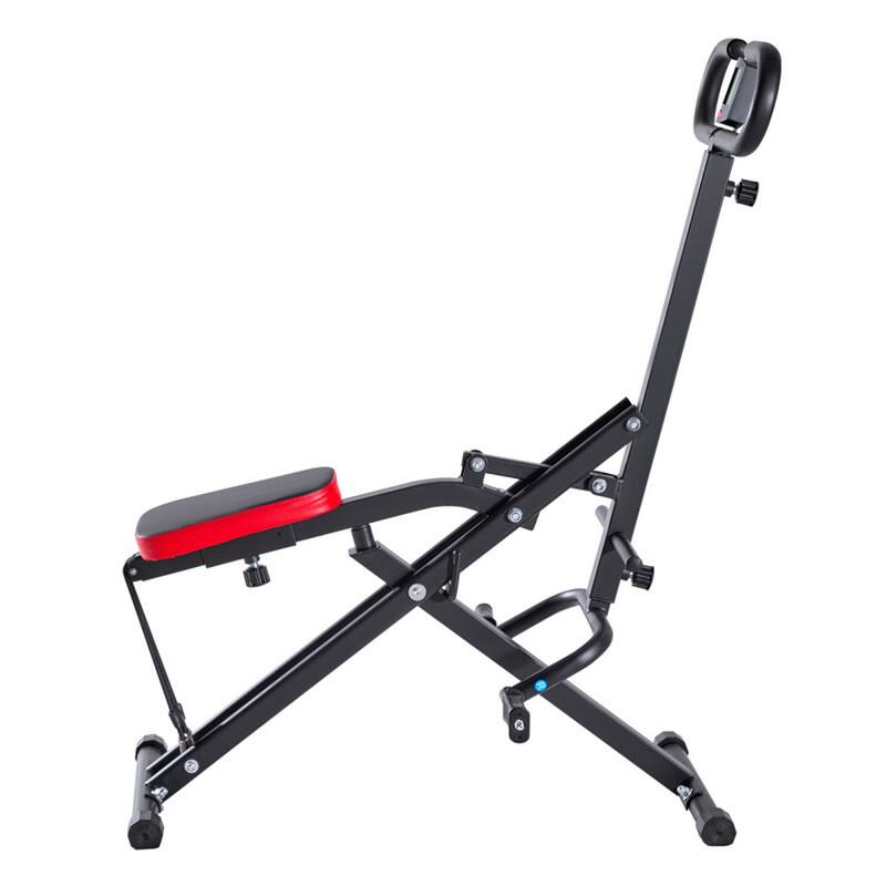 Alt View 2. HTUTWOO - Squat Machine - Deep Squat Rowing Machine, Foldable Glute Trainer with 3 Resistance Bands, Glutes Leg Workout, Black - Black.