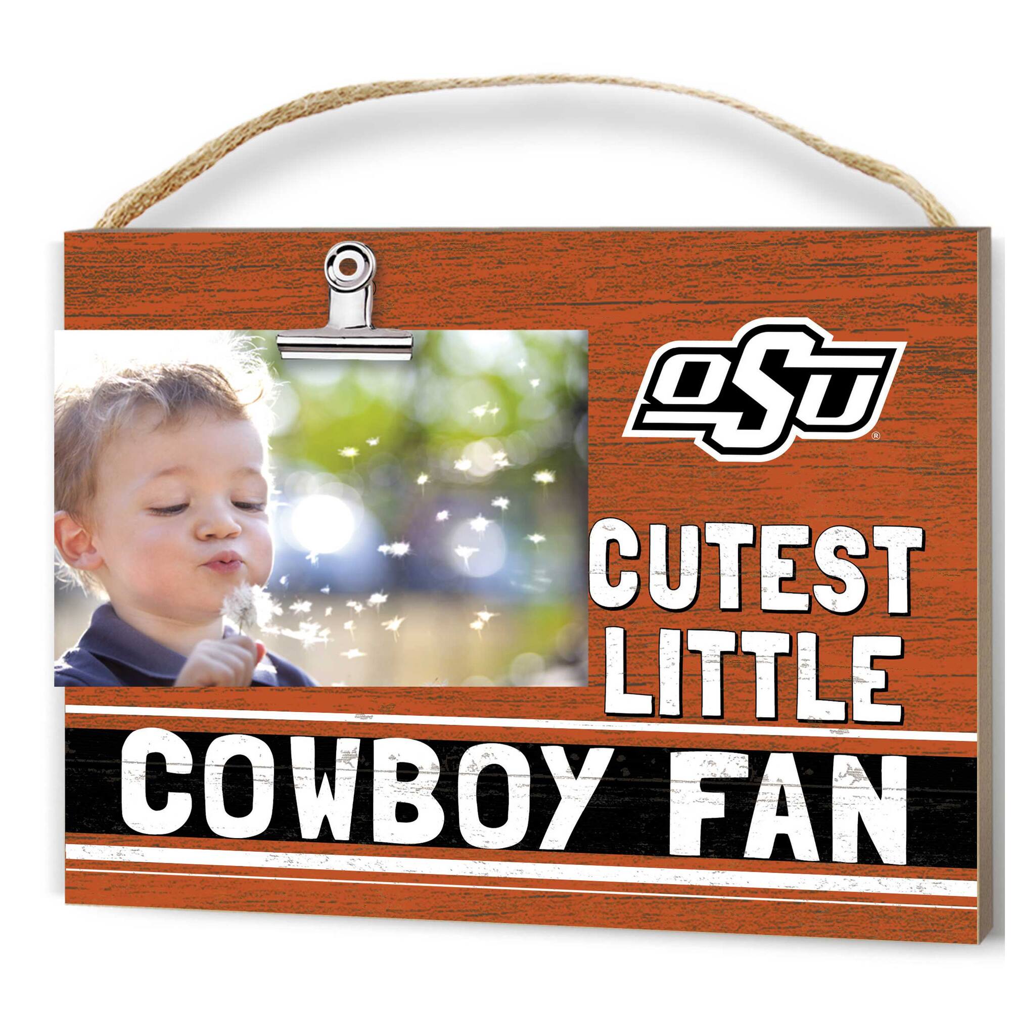 Oklahoma State Cowboys 8'' x 10'' Cutest Little Team Logo Clip Photo Frame
