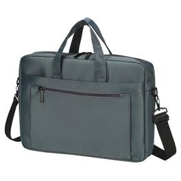 Unique Bargains - 15" Laptop Briefcase Bag, Oxford, Removable Adjustable Shoulder Strap, Business Travel - Gray