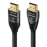 AudioQuest - Pearl 18 49.2' 4K-8K 18Gbps In-Wall Rated HDMI Cable - Black with White Stripes