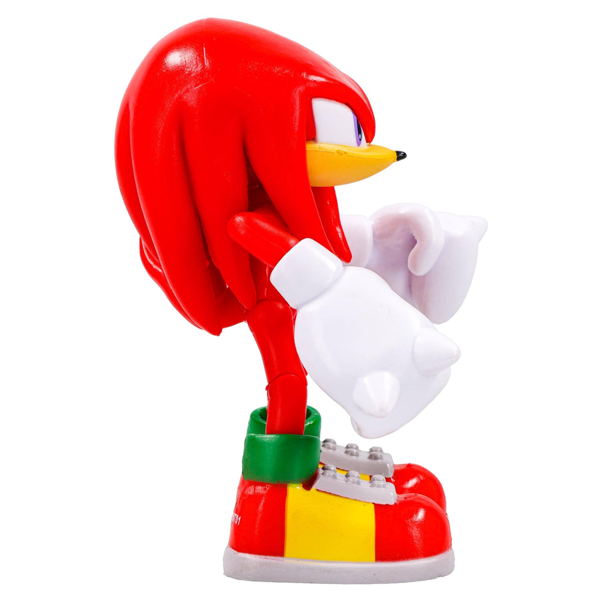 Alt View 2. Jakks Pacific - Sonic The Hedgehog 4-Inch Action Figure | Modern Knuckes With Star Spring - Red.