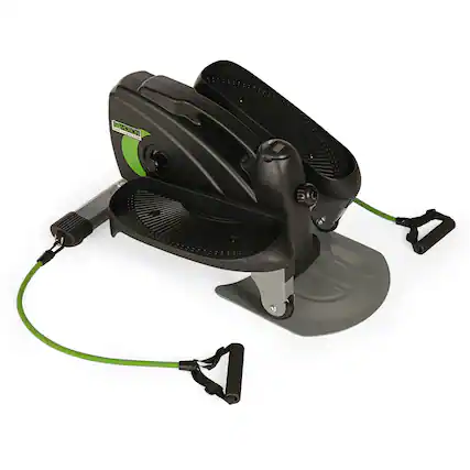 Front. Stamina Products - Stamina Inmotion Compact Full Body Workout Strider Machine with Resistance Cords - Black/Green.