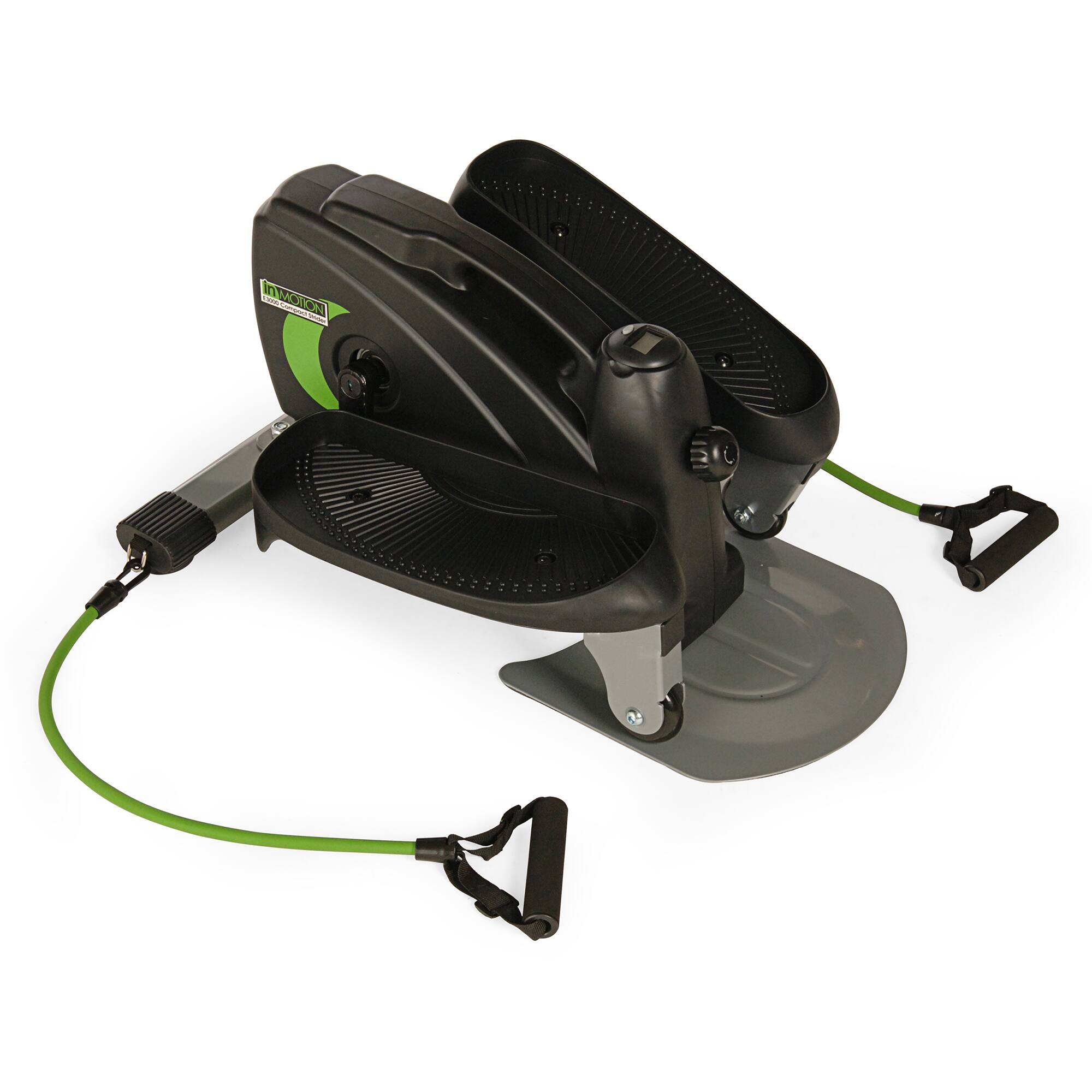 Front. Stamina Products - Stamina Inmotion Compact Full Body Workout Strider Machine with Resistance Cords - Black/Green.