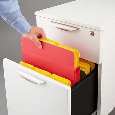 Alt View 4. Staples -  File Pockets, 5.25" Expansion, Letter Size, Assorted Colors, 5/Pack  - Assorted Colors.