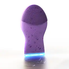 Nautica - Sonic PC120 Facial Cleansing Brush Made with Soft Silicone, Waterproof, Rechargeable Vibrating Face Scrub Brush - Hy Purple