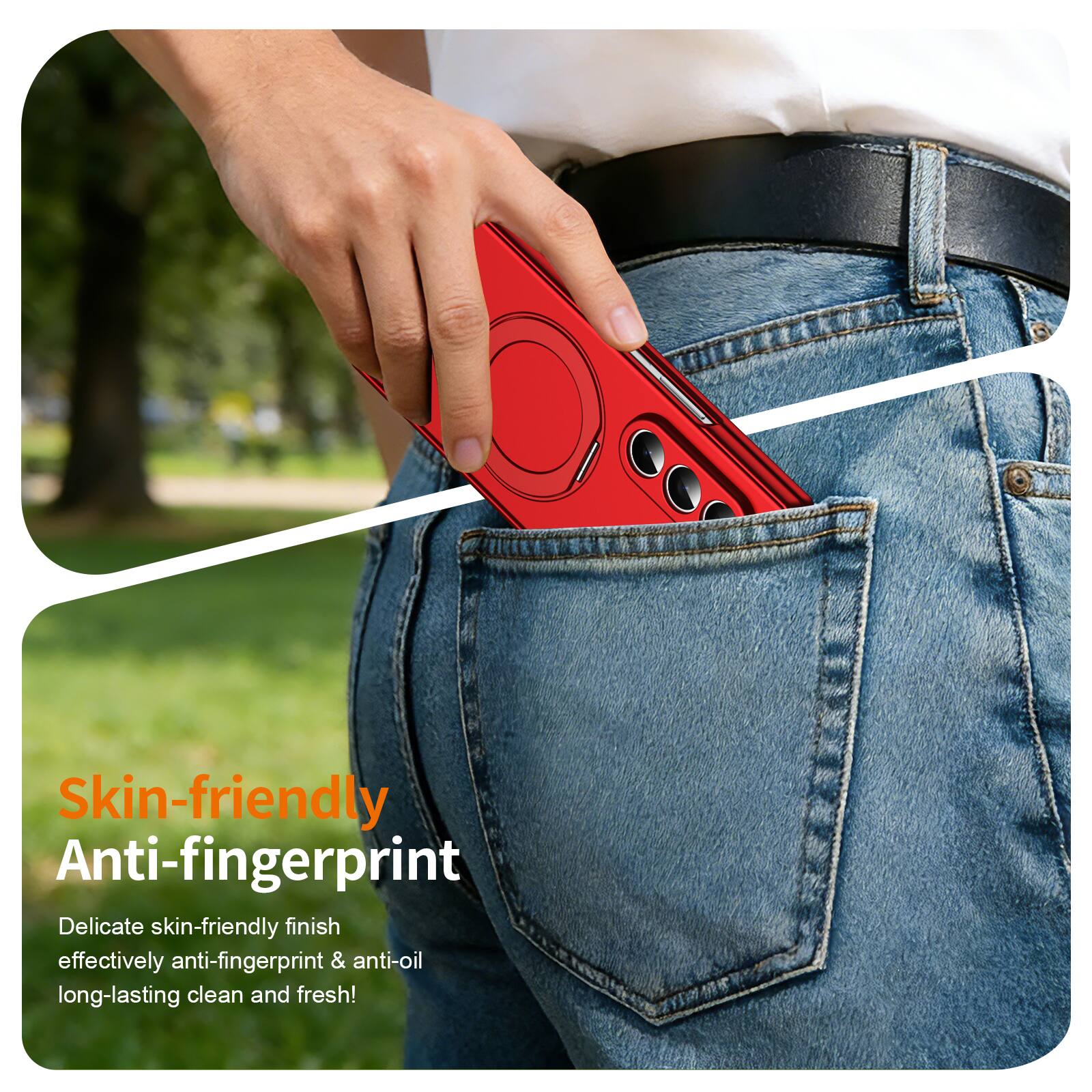 Skin-friendly Anti-fingerprint  
Delicate skin-friendly finish effectively anti-fingerprint & anti-oil long-lasting clean and fresh!