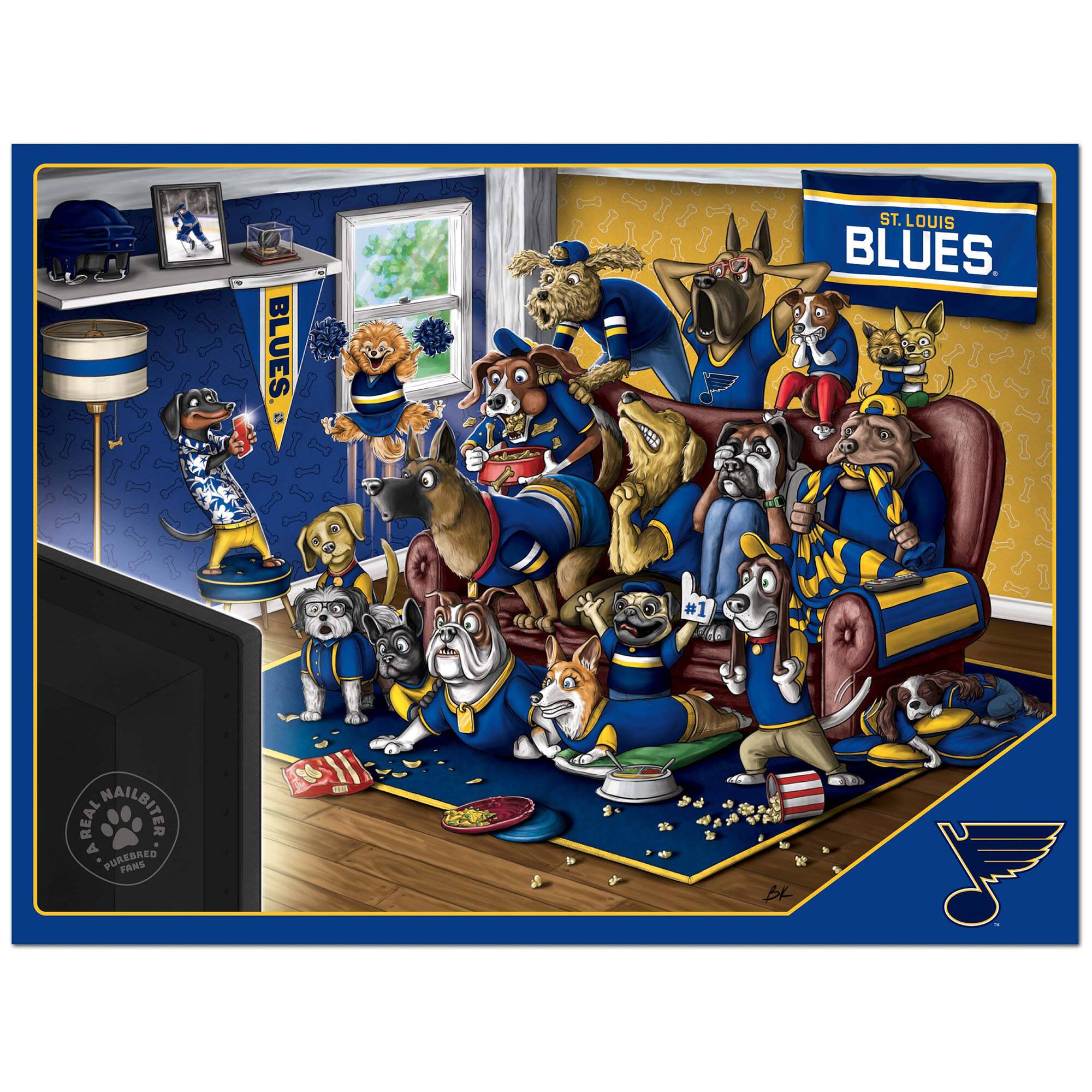 BLUES ST. LOUIS BLUES. #1 1000 REAL WAILBITER A PUREBRED FANS
