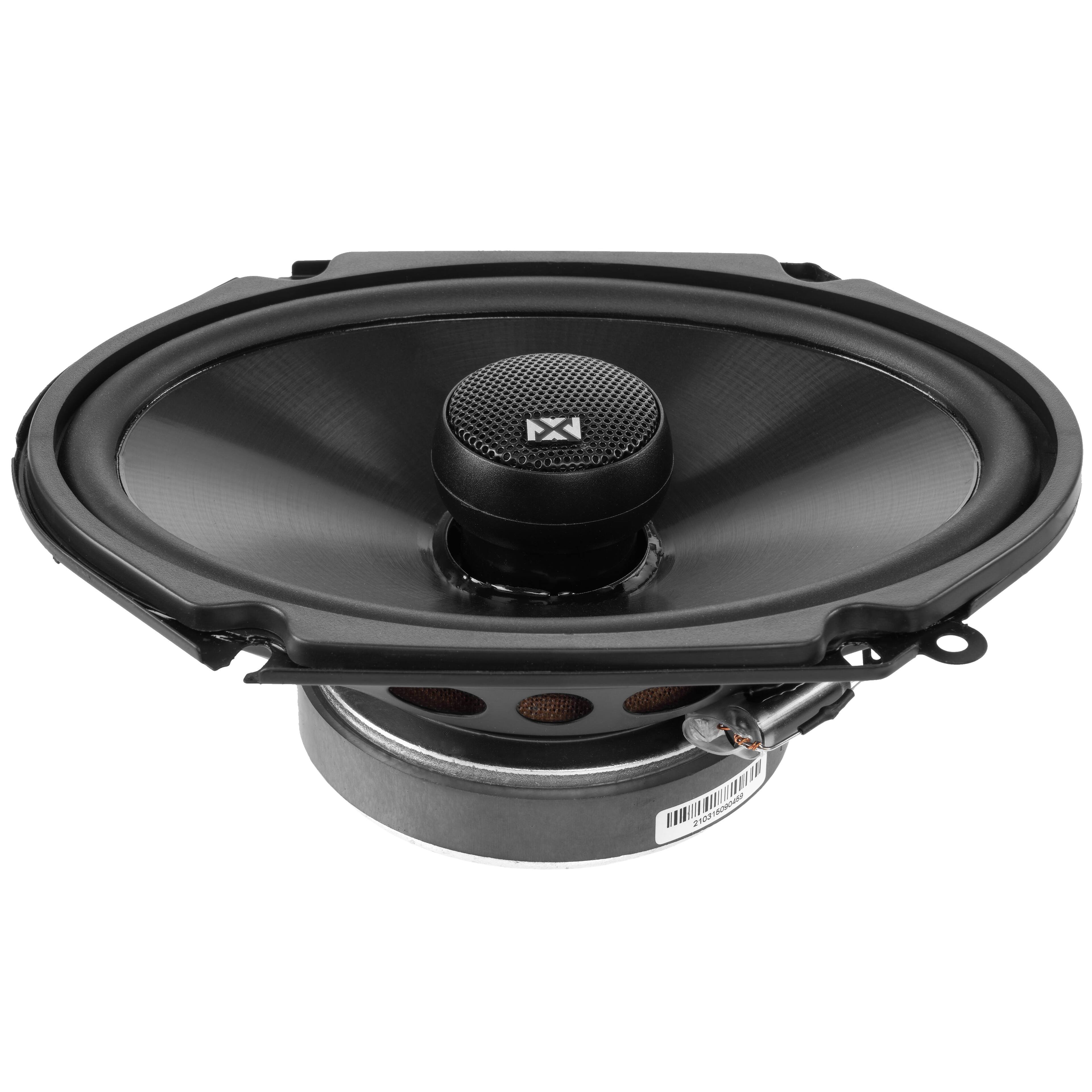 Alt View 2. NVX - VSP68 600W Peak (200W RMS) 6x8in V-Series 2-Way Coaxial Speakers with 25mm Silk Dome Tweeters.