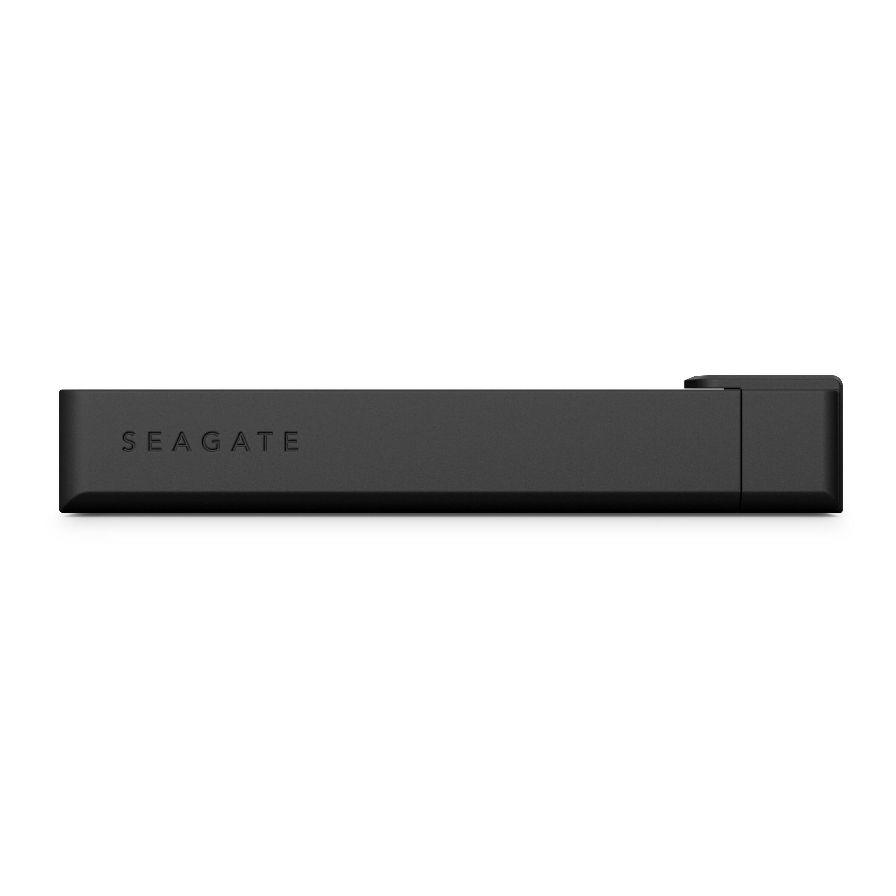 Alt View 5. Seagate - 1TB External USB Ultra Compact Solid State Drive - Black and Silver.