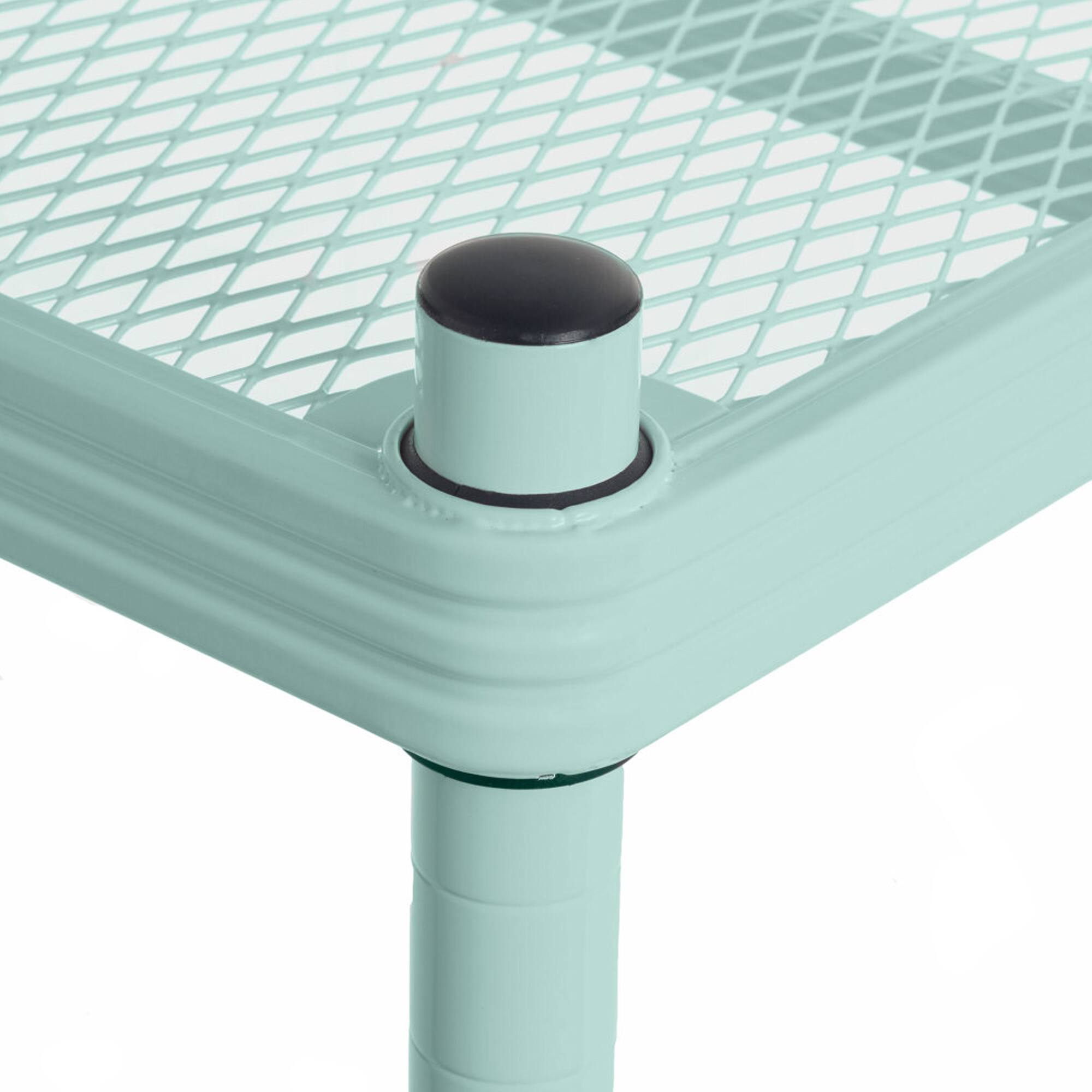 Alt View 8. Design Ideas - Design Ideas MeshWorks 5 Tier Full-Size Metal Storage Shelving Unit Rack, Sage - Sage Green.