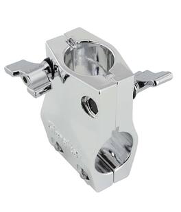 Gibraltar Hardware - 1.5" Chrome Drum Rack T Clamp, 2 Piece Shell Design for 90-Degree Rack Bar Connection, Rock-Solid T-Leg Assembly Support