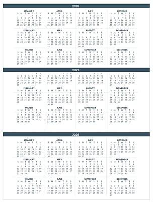 2026  
January  
February  
March  
April  
May  
June  
July  
August  
September  
October  
November  
December  

2027  
January  
February  
March  
April  
May  
June  
July  
August  
September  
October  
November  
December  

2028  
January  
February  
March  
April  
May  
June  
July  
August  
September  
October  
November  
December