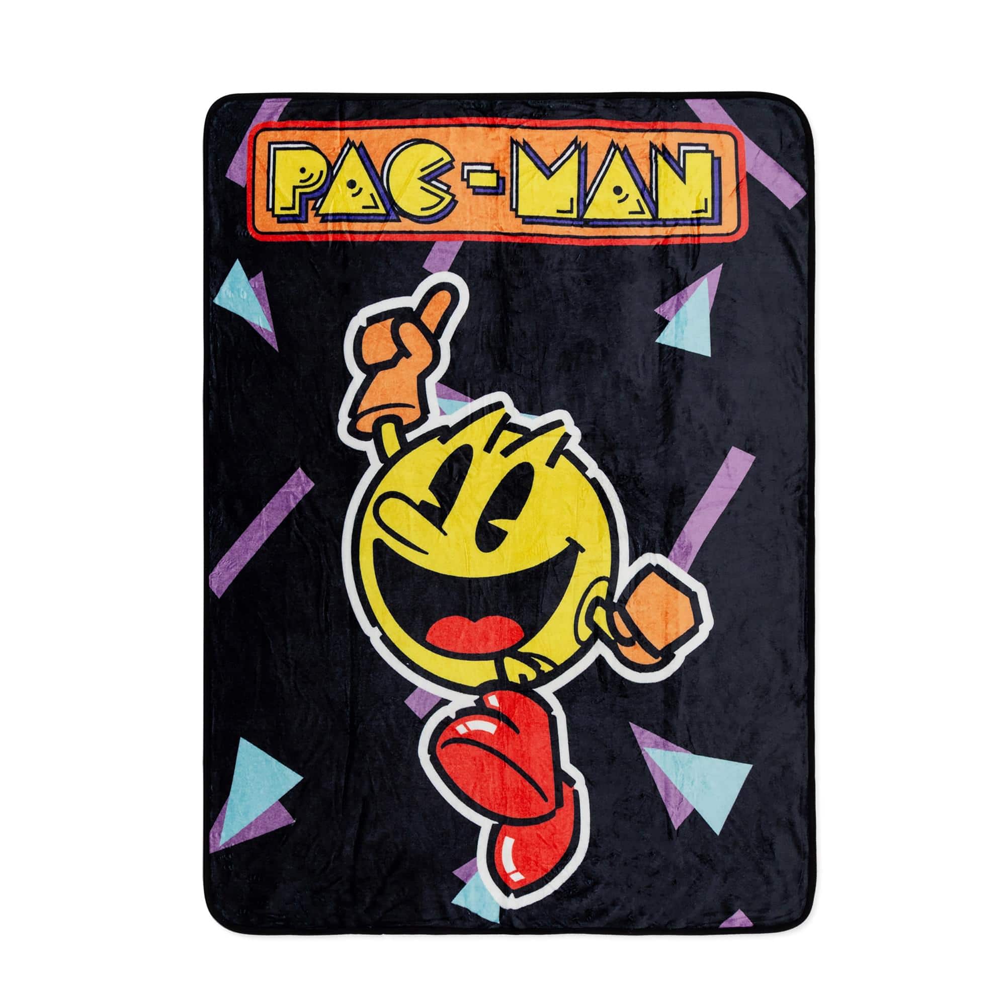 Toynk - PAC-MAN Classic Jumping 45 x 60 Inch Throw Blanket - Yellow