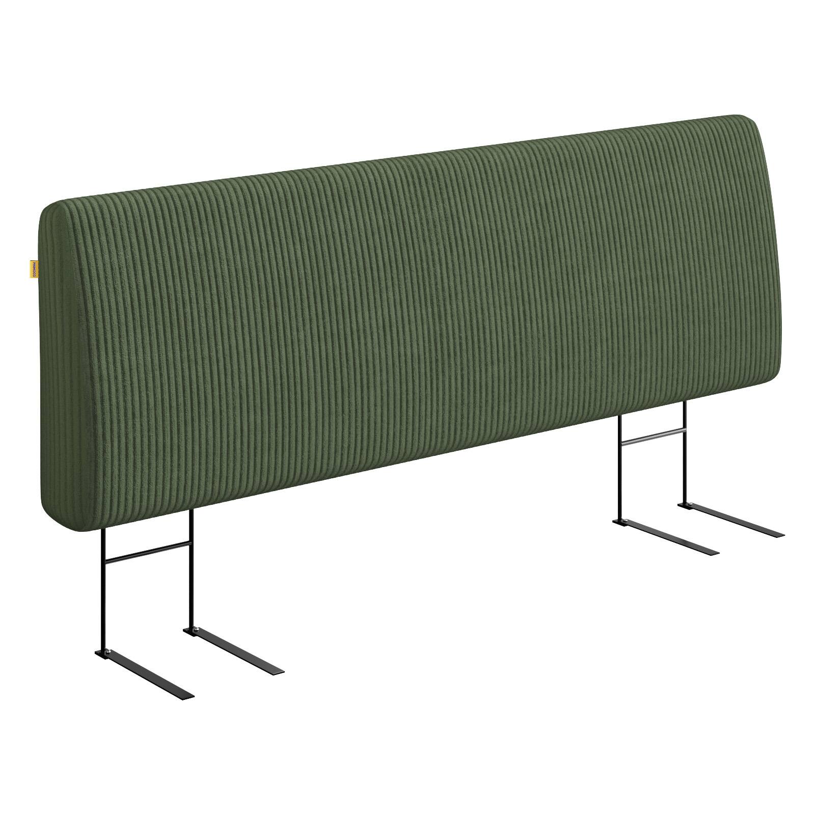 Alt View 4. Pinmoco - 6.3“ Thickness Upholstered Headboard Ergonomic Design Headboard - Green.