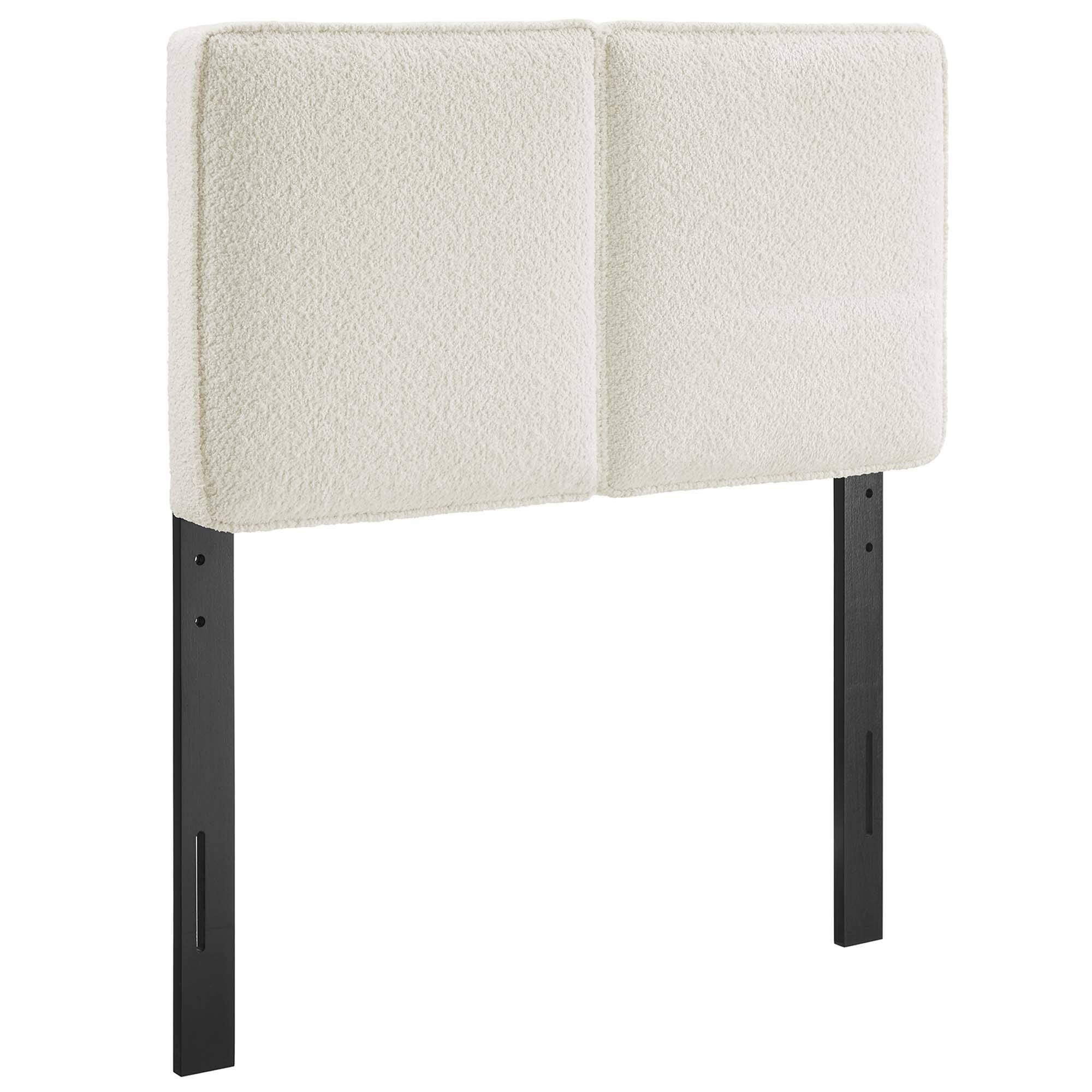 Lindee Boucle Fabric Twin Headboard by Modway - Yellow