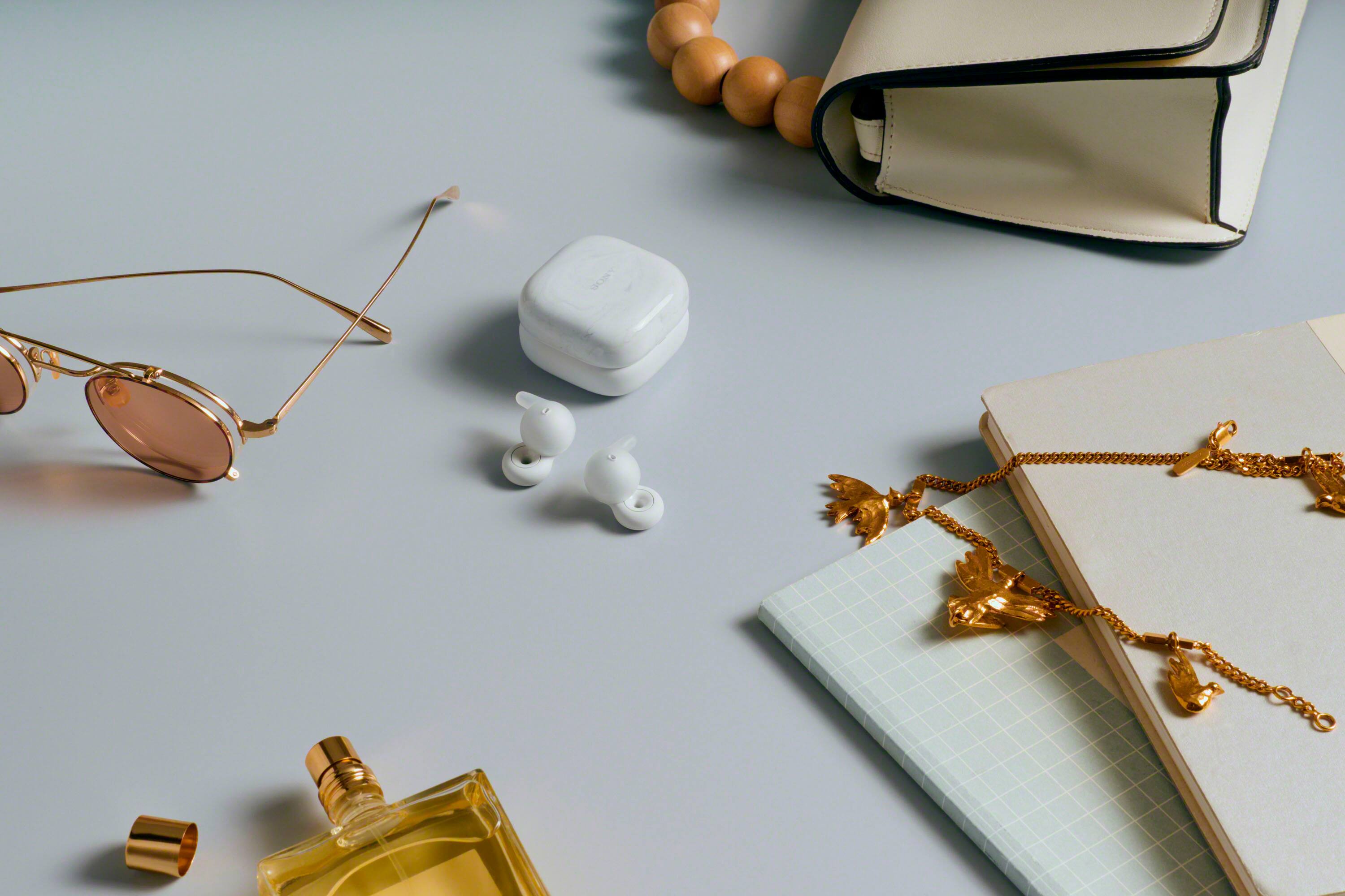 Alt View 15. Sony - LinkBuds Open True Wireless Earbuds - White.