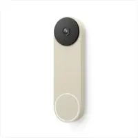 Google - Nest Wi-Fi Video Doorbell - Battery Operated - Linen - Front_Zoom