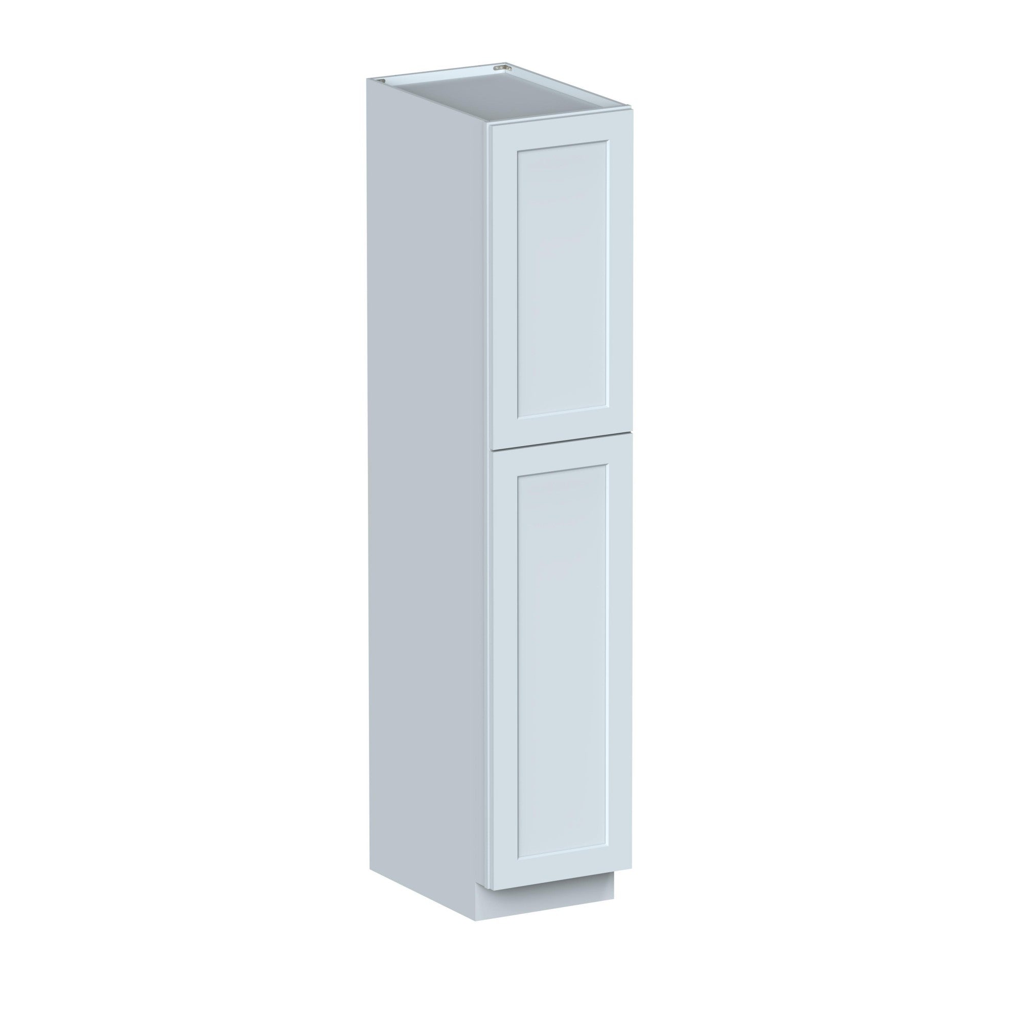 Alt View 1. Boyel Living - 18in.W x27in.D x90in.H DOVE GREY TALL PANTRY CABINET Fully assembled Cabinet With Two HDF Doors - Gray.