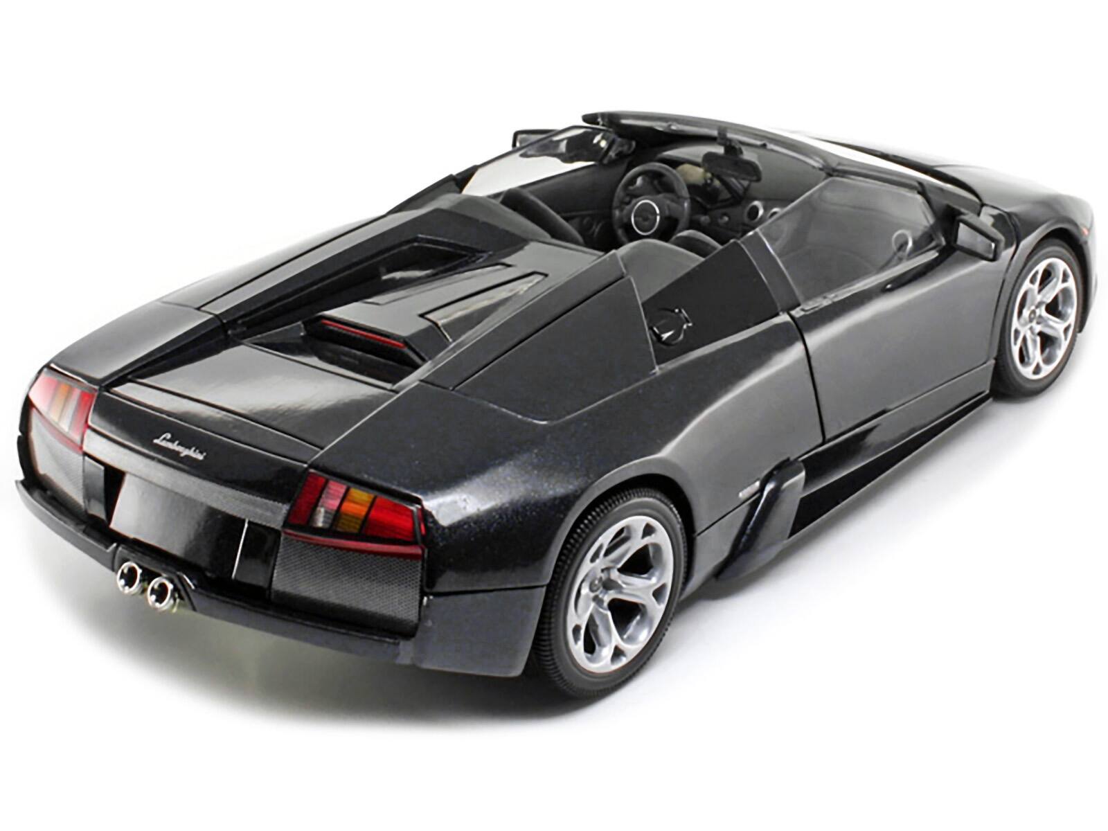 Alt View 2. Motormax - Lamborghini Murcielago Roadster Black 1/18 Diecast Model Car by Motormax.