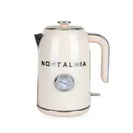 Nostalgia - Classic Retro Water Kettle, 1.7 L - Cream