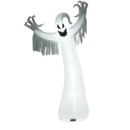 Boyel Living - Spooky 12ft Ghost with Lights Halloween Decoration - White