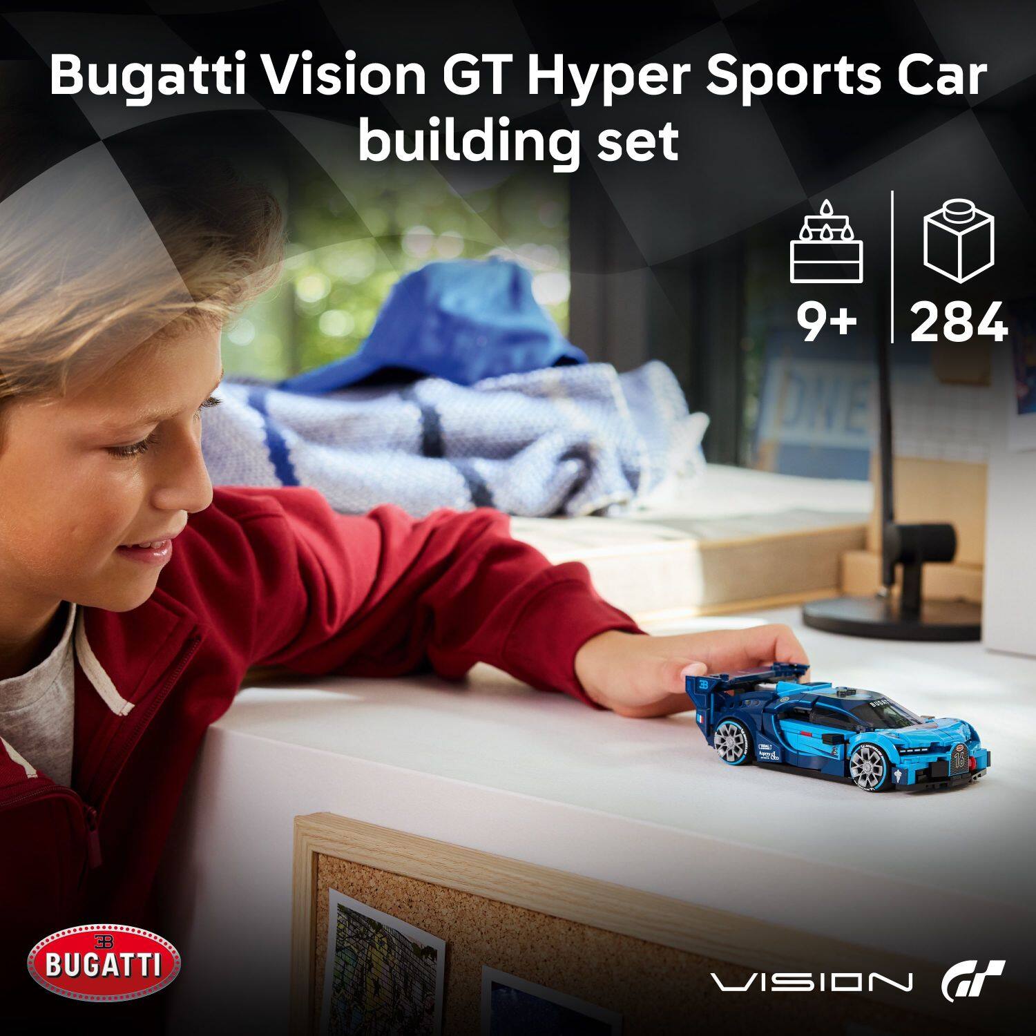 Bugatti Vision GT Hyper Sports Car building set  
9+  
284