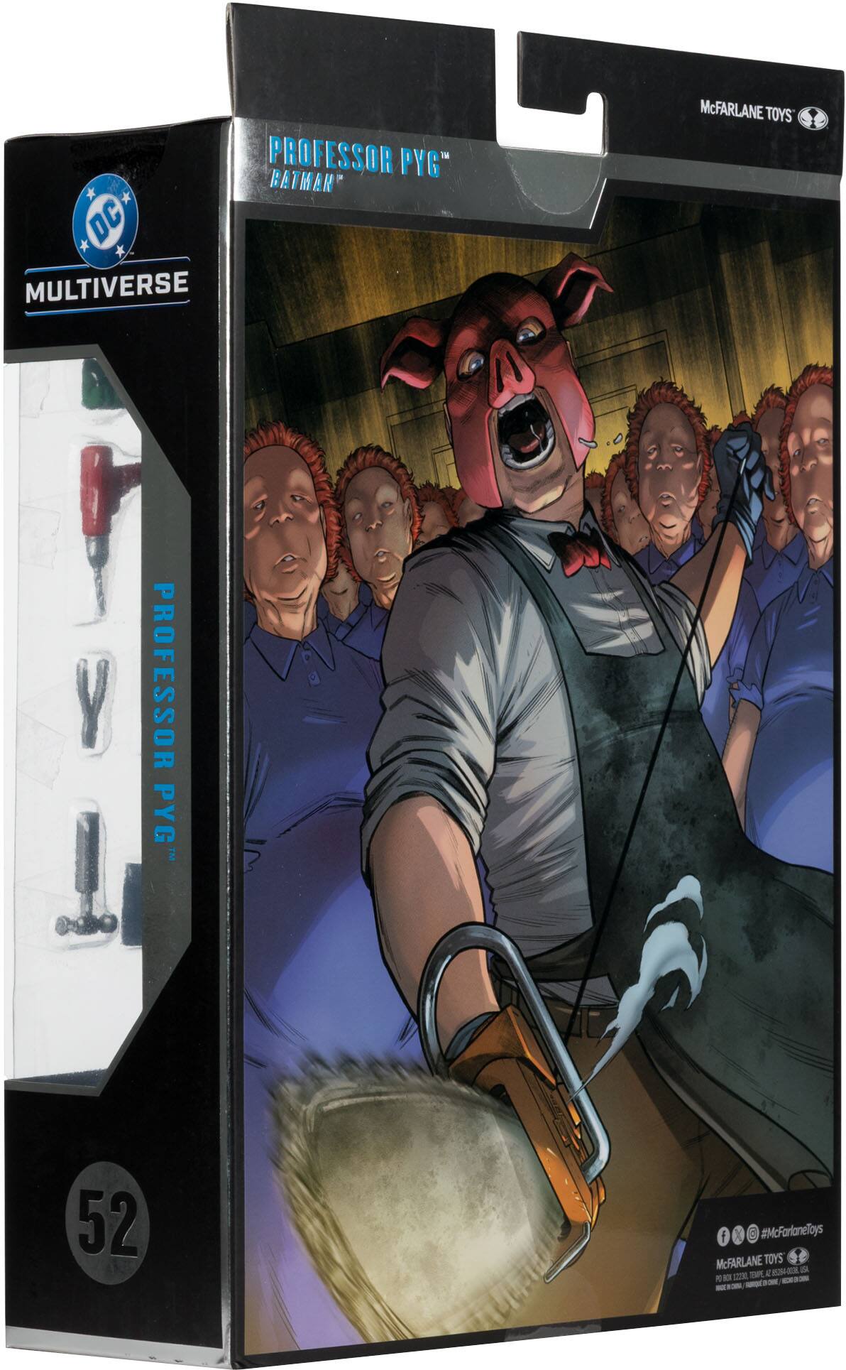 PROFESSOR PYG  
BATMAN  
DC  
MULTIVERSE  
McFARLANE TOYS  
PROFESSOR PYG  
52  
#McFarlaneToys
