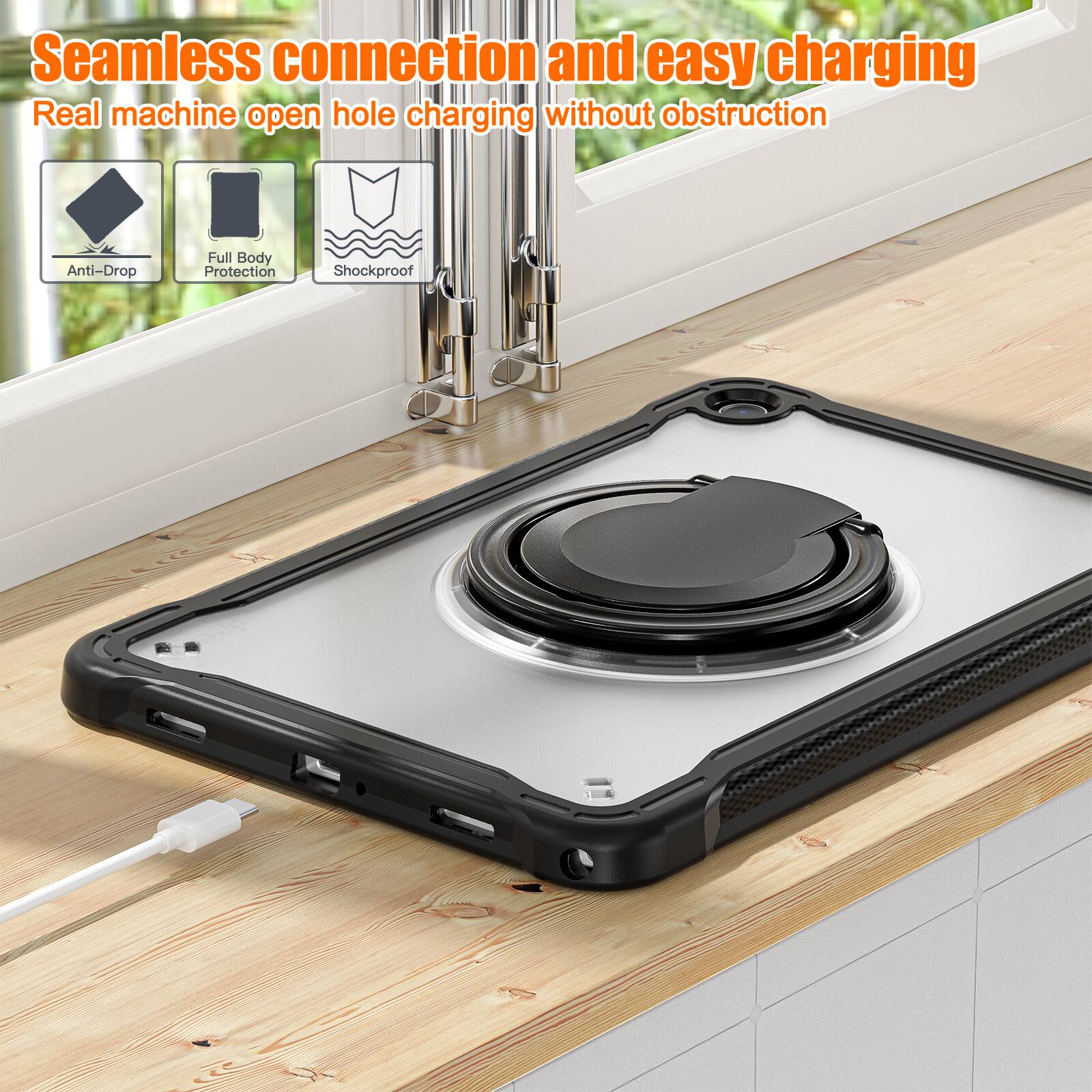 Seamless connection and easy charging  
Real machine open hole charging without obstruction  
Anti-Drop  
Full Body Protection  
Shockproof