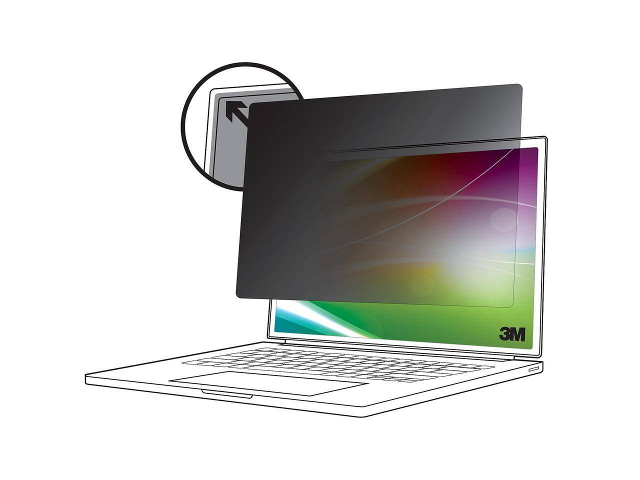 Alt View 8. 3M - 3M BP133W9E Privacy Filter for 13.3in Laptop - Anti-Glare, Scratch & Fingerprint Resistant - false.