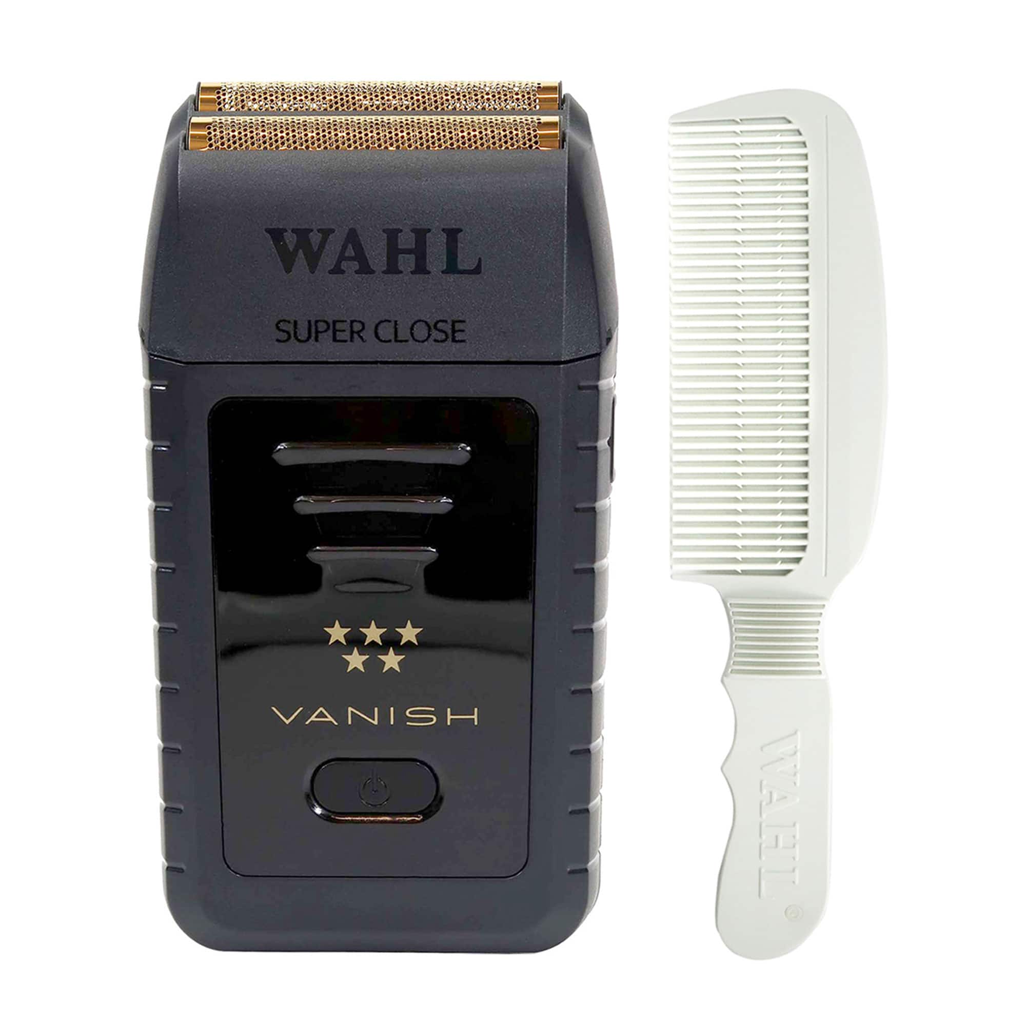 5 Star Vanish Shaver 8173-700 (Dual Voltage) with Wahl Flat Top Comb - Black