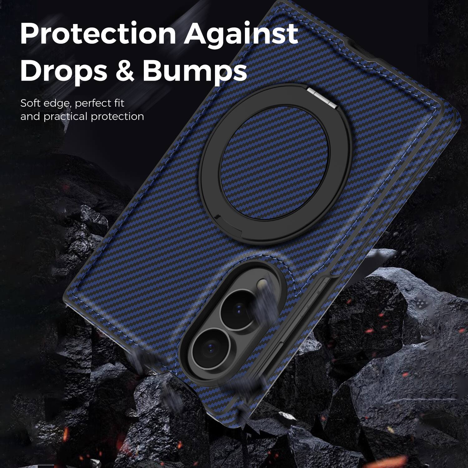 Protection Against Drops & Bumps  
Soft edge, perfect fit and practical protection