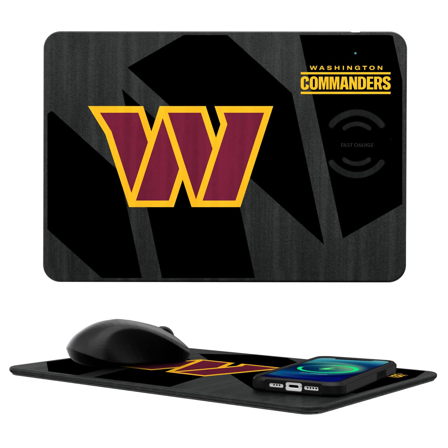 Keyscaper - Commanders 15W Fast Wireless Charger and Mouse Pad - Multicolor