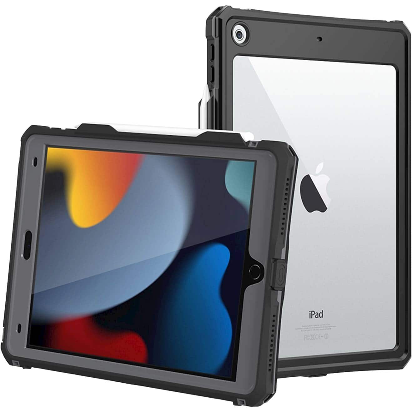 Alt View 15. SaharaCase - Water-Resistant Case for Apple iPad 10.2 (8th Generation 2020 and 9th Generation 2021) - Black.
