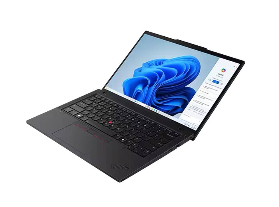 Alt View 3. Lenovo - Lenovo ThinkPad T14 Laptop 14.0  IPS FHD+ Display (Intel Ultra 7-255U, 32GB DDR5, 1TB PCIe SSD, Backlit KB, Win 11 Home) - Black.