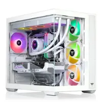 Thermaltake - LCGS View 9580S-380XL Gaming Desktop AMD Ryzen 9 9950X3D, 32GB Memory, NVIDIA GeForce RTX 5080, 2TB NVMe M.2 - Snow - Front_Zoom