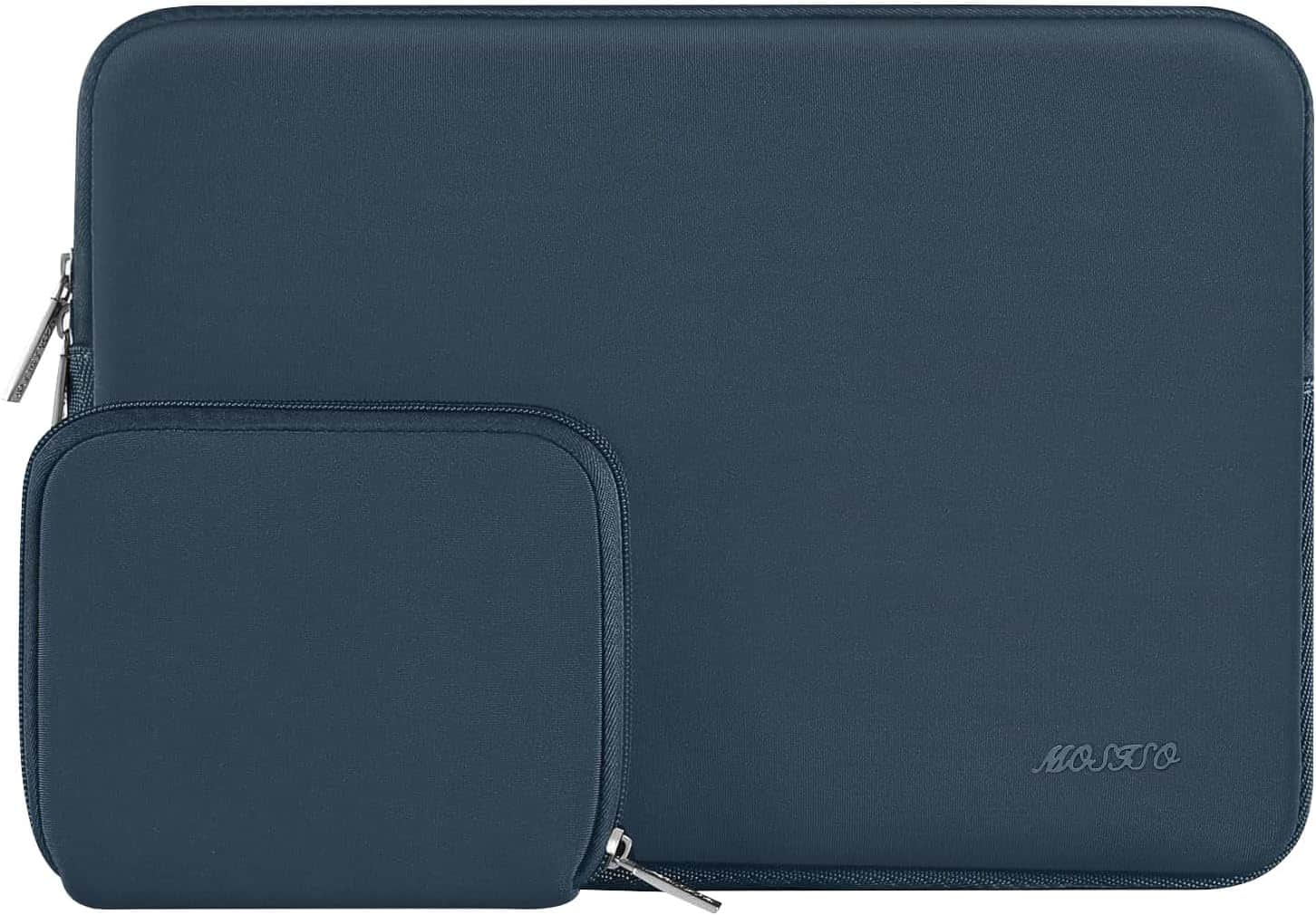 mosiso - 13 inch Laptop Sleeve for MacBook Air Pro 13 M5 M4 M3 M2 M1 2026-2018 /Neo 13, Neoprene Computer Sleeve with Small Case - Haze Blue