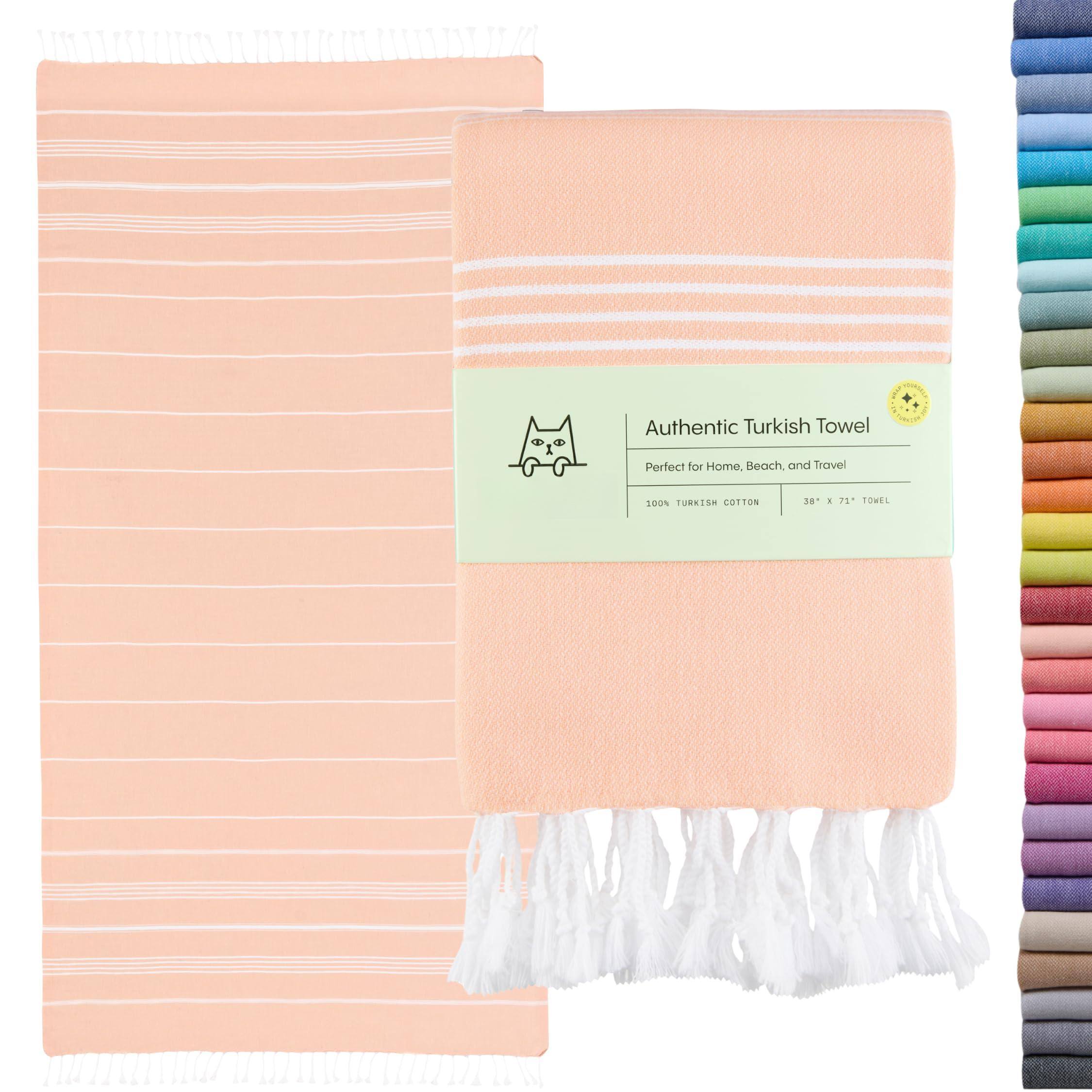 Peach Beach Towel (38" x 71")