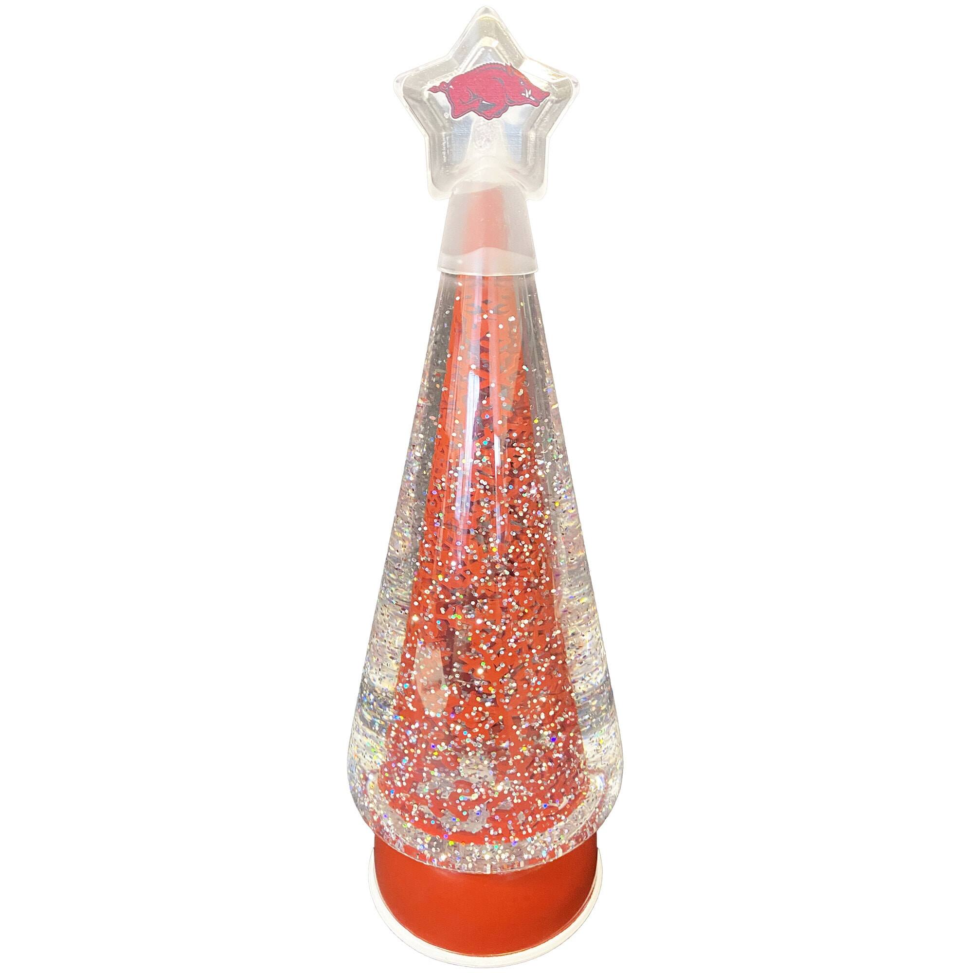 Alt View 1. Santa's Workshop - Arkansas Razorbacks 12" Tree Globe - Red.